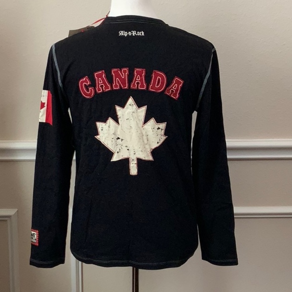 Alp-n-Rock CANADA long sleeve tee- Black